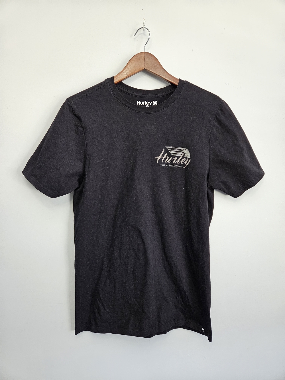 Hurley Cotton Short Sleeve Crew Neck Tee